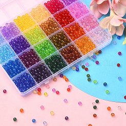 1488pcs 24 Farben transparente Acrylperlen&nbsp;MACR-YW0002-68