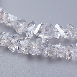 Chapelets de perles en verre électroplaqué&nbsp;EGLA-J145-6mm-AB01