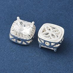 Perles de zircone cubique micro pave en Laiton&nbsp;KK-A253-20S-04