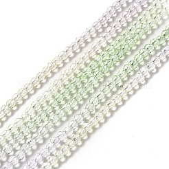 Brins de perles de verre de couleur dégradé transparent&nbsp;X1-GLAA-H021-01B-11