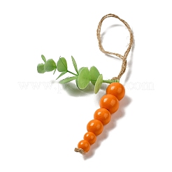 Décorations de pendentifs en perles de bois de pâques&nbsp;HJEW-A007-02A