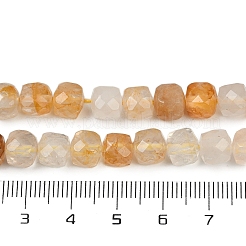 Natürlicher gelber hämatoider Quarz/goldene Heilerquarz-Perlenstränge&nbsp;G-H078-C38-6mm