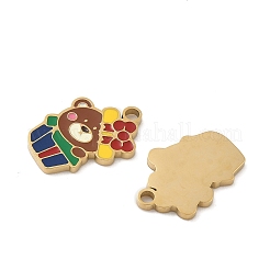 Weihnachten 304 Edelstahl Emaille Anhänger&nbsp;STAS-Z093-08R-G