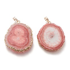 Gefärbte natürliche druzy Solar-Quarzkristall-Anhänger&nbsp;G-F693-01G-G