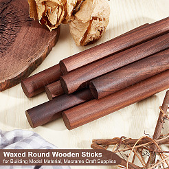 Gewachste runde Holzstäbchen&nbsp;WOOD-OC0004-01D