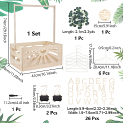 Aufbewahrungskorb für Babybadewanne aus Holz&nbsp;DIY-UN0007-98
