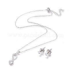 304 Edelstahl Schmucksets&nbsp;SJEW-F214-07
