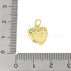 Pendentifs en laiton zircon cubique transparent&nbsp;KK-E111-46G-03