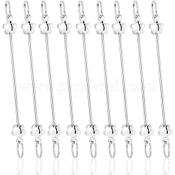 24 barra de llavero de acero inoxidable con cuentas para hacer joyas y manualidades.&nbsp;AJEW-SC0031-55A