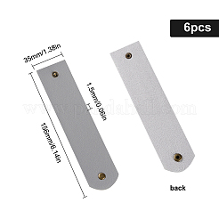 Rechteckige Serviettenschnalle aus PU-Leder&nbsp;AJEW-WH0129-94B