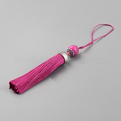 Decorazioni grandi pendenti con nappe in poliestere&nbsp;HJEW-TAC0019-01A