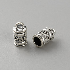 Tibetischer Stil Legierung Endkappen für Kord&nbsp;FIND-WH0148-528A