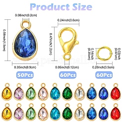 Kits de fabrication de pendentifs en forme de larme à faire soi-même&nbsp;DIY-YW0018-59