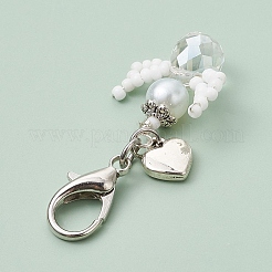 Decorazioni pendenti con perline di vetro angelo&nbsp;HJEW-MZ00109