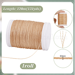 Cordon de polyester ciré&nbsp;YC-WH0018-01E