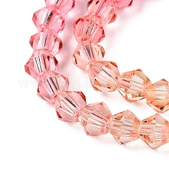 Perles de verre en fil de peinture cuite à dégradé de couleurs&nbsp;X1-DGLA-A039-T6mm-A03