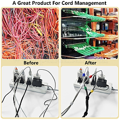 25 m de bridas reutilizables para cables&nbsp;AJEW-WH0077-104B