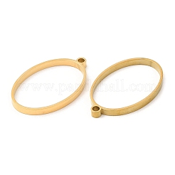 Ciondoli ovali con lunetta aperta in acciaio inossidabile 304&nbsp;LS-STAS-Z040-05G