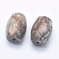 Pietra naturale della mappa / pietra di picasso / perle di Jasper di Picasso&nbsp;G-P384-U18