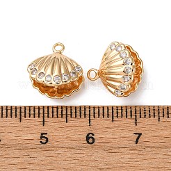 Messing micro pave klar zirkonia charme&nbsp;KK-Z112-32G