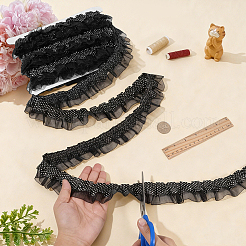Rubans en organza de satin plissé de 8 m&nbsp;OCOR-PH0008-05