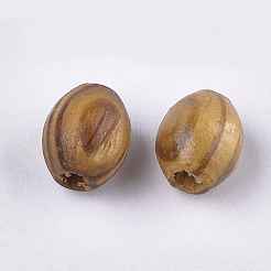 Naturholzperlen aus Kiefernholz&nbsp;WOOD-S053-10