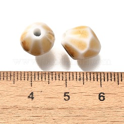 Perles en porcelaine émaillée de style vintage&nbsp;PORC-H013-01-02