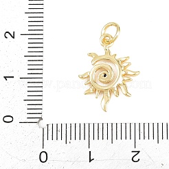 Ottone micro spianare pendenti zirconi&nbsp;KK-D258-34G