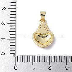 Pendentifs d'émail en laiton &nbsp;KK-C089-01G
