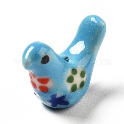 Handgemachte Porzellan Perlen gedruckt&nbsp;PORC-F005-04F