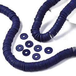 Flache runde handgemachte Fimo Perlen&nbsp;CLAY-R067-12mm-35