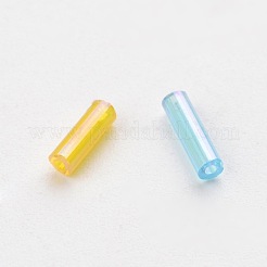 Transparenten Farben Regenbogen Glasstiftperlen&nbsp;TSDB6MM-M
