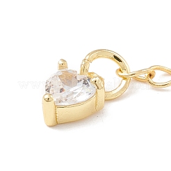 Prolunga catena in zirconi cubici micro pavè di ottone&nbsp;KK-C238-07G