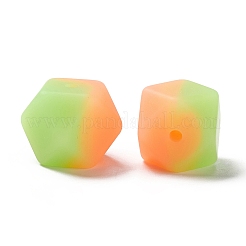 Zweifarbig leuchtende Silikonperlen&nbsp;LS-SIL-I002-02B