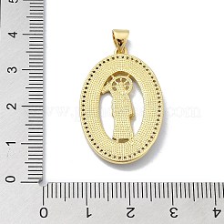 Pendentifs en laiton zircon cubique transparent&nbsp;KK-A221-03B-G