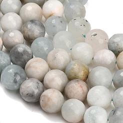 Granos de aguamarina natural hilos&nbsp;LS-GG-CBA7BB7-A01-8mm