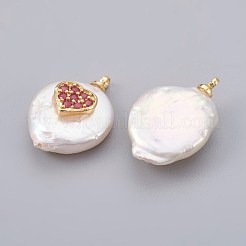 Natürliche kultivierte Süßwasserperlenanhänger&nbsp;PEAR-F008-23G-04