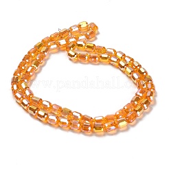Chapelets de perles en verre électroplaqué&nbsp;EGLA-D030-19D