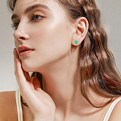 18 pieza de accesorios para pendientes de acero inoxidable 304 con forma de cuadrado y sol de 9 estilos&nbsp;STAS-UN0046-39