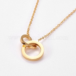 Colliers pendentifs en acier inoxydable 304&nbsp;NJEW-L155-18