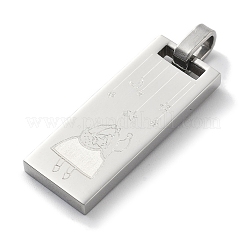 Pendentifs de Noël en acier inoxydable 304&nbsp;STAS-Z098-25P