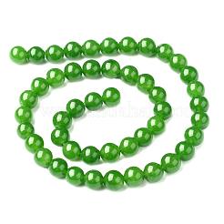 Natürliche chinesische jade/taiwan jade runde perlen stränge&nbsp;GSR063