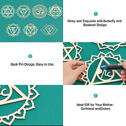 7 Chakra-Thema&nbsp;AJEW-CA0003-51