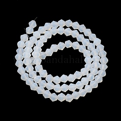 Fili di perle di vetro smerigliato imitazione giada&nbsp;EGLA-A039-J6mm-MD05