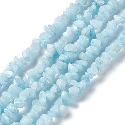 Natürliche weiße Jade Chip-Perlen-Stränge&nbsp;X-G-G905-02