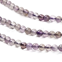 Natürlichen Amethyst Perlen Stränge&nbsp;G-RM2025-37-2mm