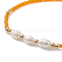Set di bracciali elasticizzati con perline in ottone e seme naturale da 7 pz 7 colori per donna&nbsp;BJEW-JB09170