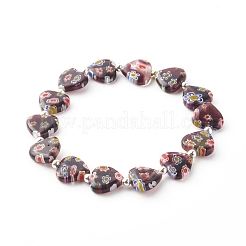 Bracciali elasticizzati a mano millefiori&nbsp;BJEW-JB06371