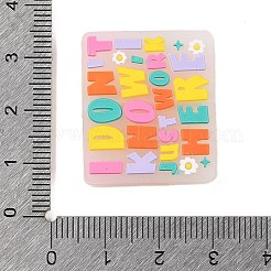 Perles focales rectangulaires en silicone écologique de qualité alimentaire&nbsp;LS-SIL-C006-01A
