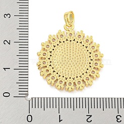 Ciondoli in ottone con zirconi chiari con placcatura a cremagliera&nbsp;KK-M291-13G